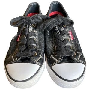 Levi's Kid’s Black Denim Stan Buck‎ sneakers Size 1
